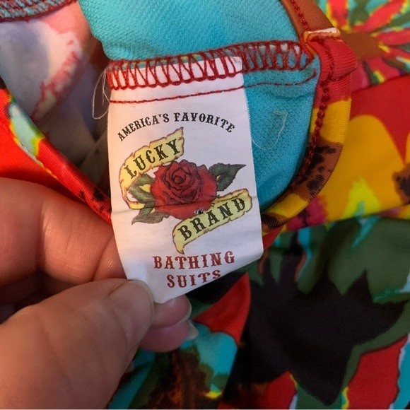 Lucky Brand Floral Abstract Swimsuit Coverup Dress Size XS - S - Picture 5 of 8